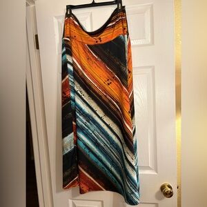 Colorful Striped maxi skirt